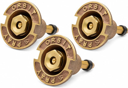 5-Pack 54070 Brass Pop-Up Flush Head Sprinkler with Full Pattern Spray Nozzle