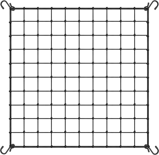 5 x 5Ft. Elastic Trellis Netting with 4 Hooks for Climbing Plants, Vegetables, Fruits, and Flowers, 1-Pack