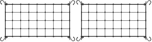 5 x 5Ft. Elastic Trellis Netting with 4 Hooks for Climbing Plants, Vegetables, Fruits, and Flowers, 1-Pack