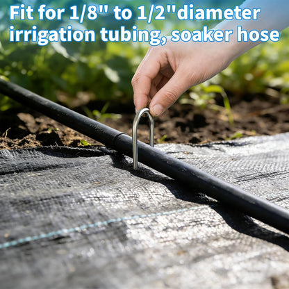 200 Pack 4 Inch Garden Stakes Galvanized Drip Irrigation Stakes