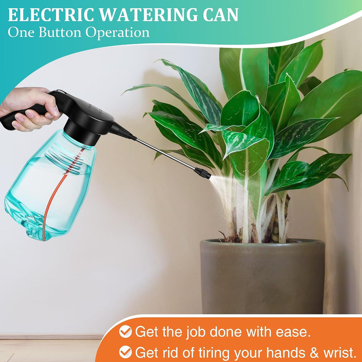 0.5 Gallon Electric Spray Bottle Plant Mister Green Style