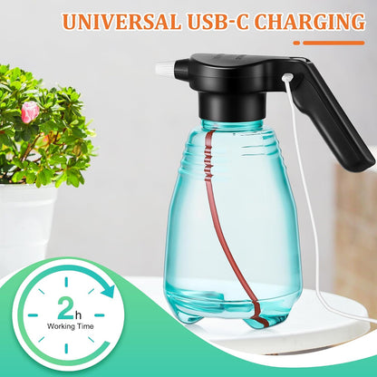 0.5 Gallon Electric Spray Bottle Plant Mister Green Style