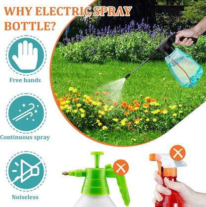 0.5 Gallon Electric Spray Bottle Plant Mister Green Style