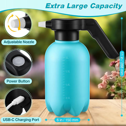 0.5 Gallon Electric Spray Bottle Plant Mister Green Style