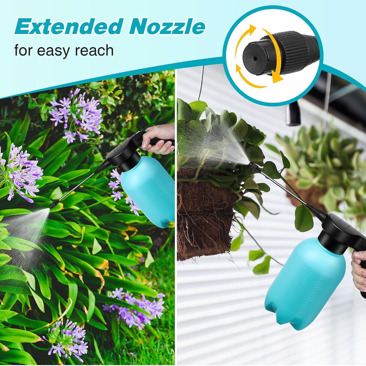 0.5 Gallon Electric Spray Bottle Plant Mister Green Style