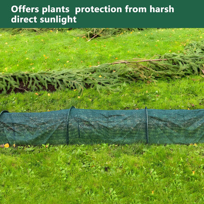 2 Pack Garden Tunnel Shade Net Cover - 10FT Shade Net Tunnel Plant Row Cover - Plant Gardening Net for Greenhouse Garden Patio Plants