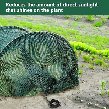 2 Pack Garden Tunnel Shade Net Cover - 10FT Shade Net Tunnel Plant Row Cover - Plant Gardening Net for Greenhouse Garden Patio Plants