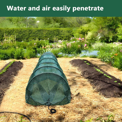 2 Pack Garden Tunnel Shade Net Cover - 10FT Shade Net Tunnel Plant Row Cover - Plant Gardening Net for Greenhouse Garden Patio Plants