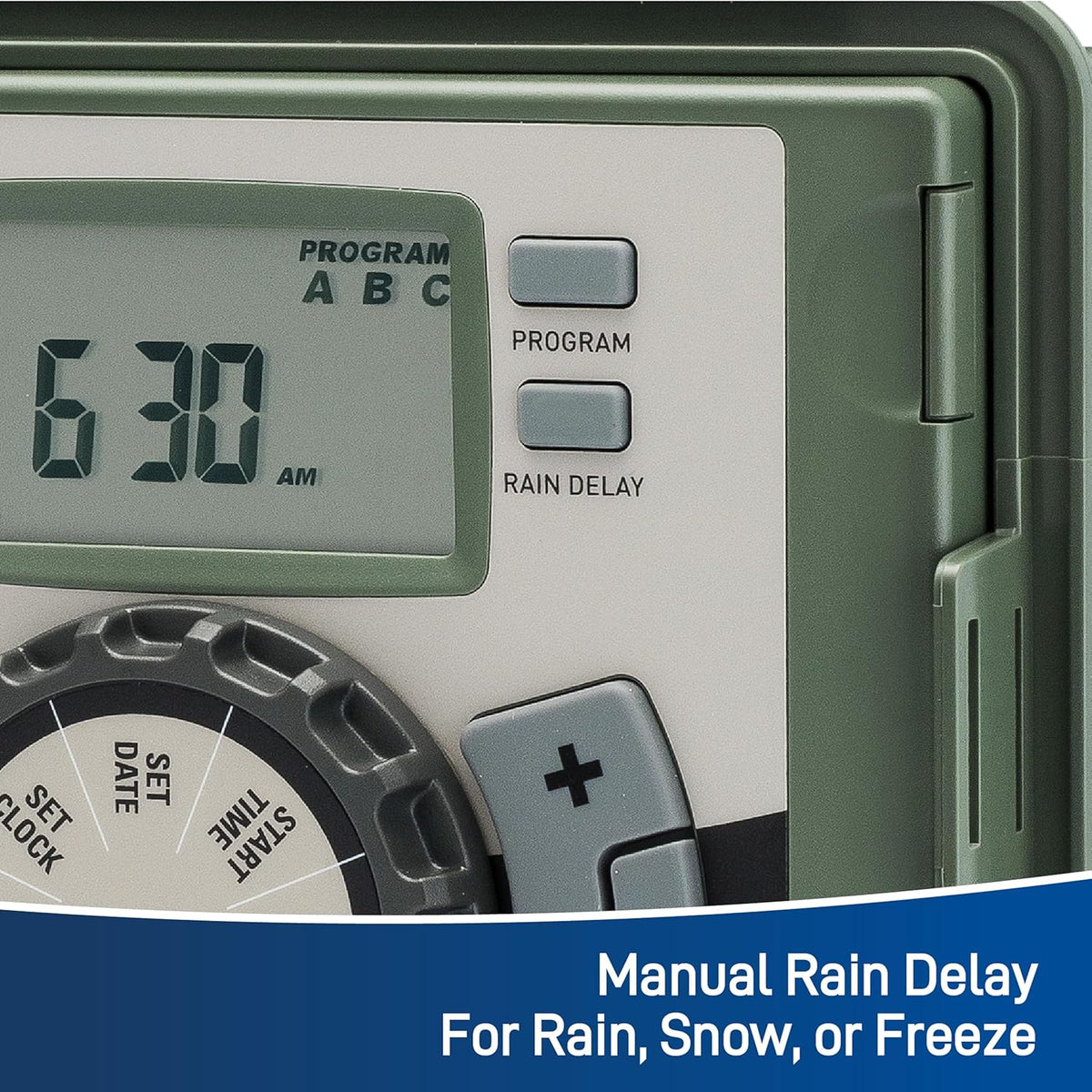 6 Station Indoor or Outdoor Irrigation Controller, Tri-Lingual