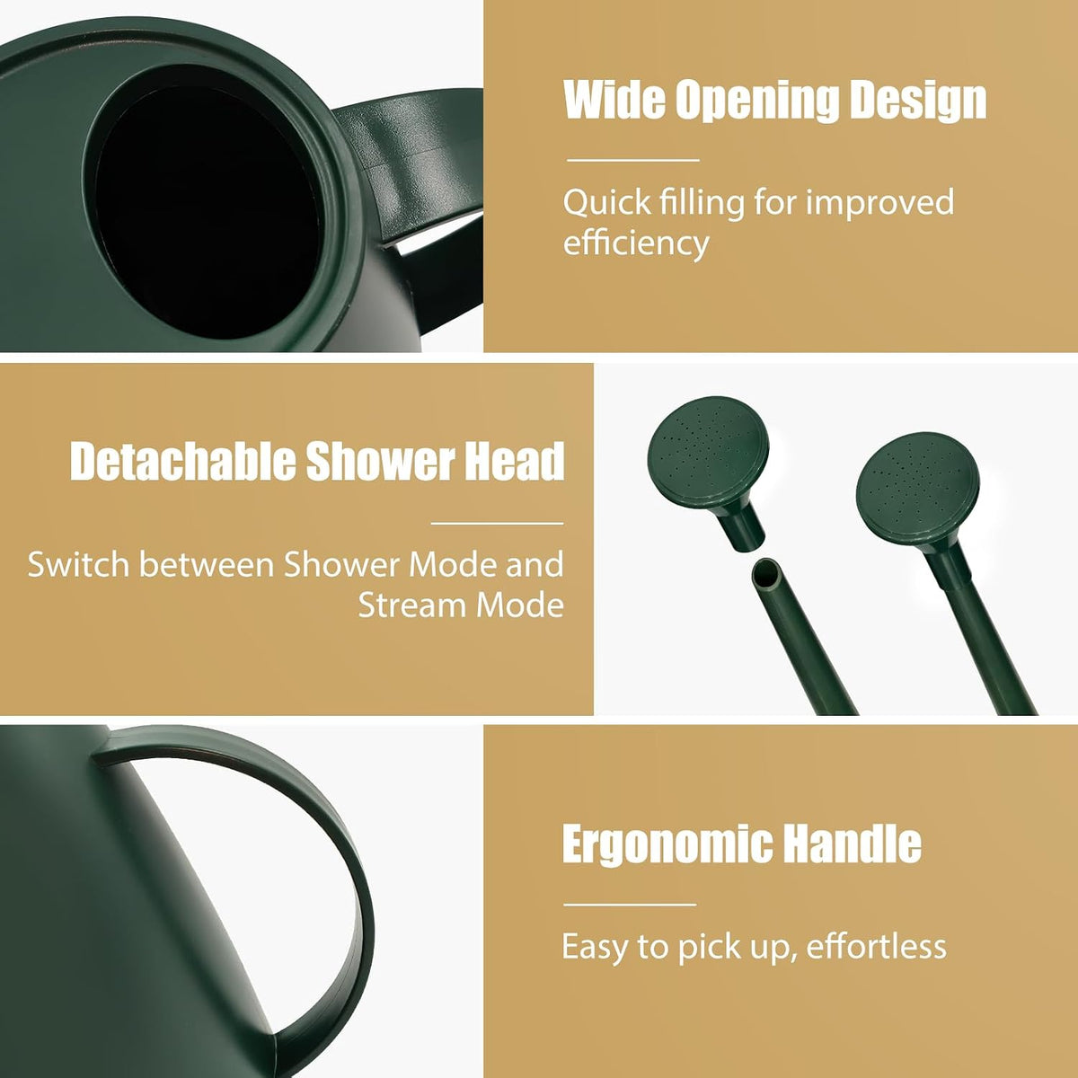 60 oz Watering Can, Small Watering Can for Indoor Plants with Long Spout