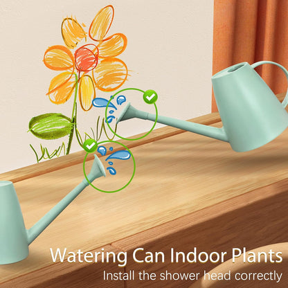 60 oz Watering Can, Small Watering Can for Indoor Plants with Long Spout