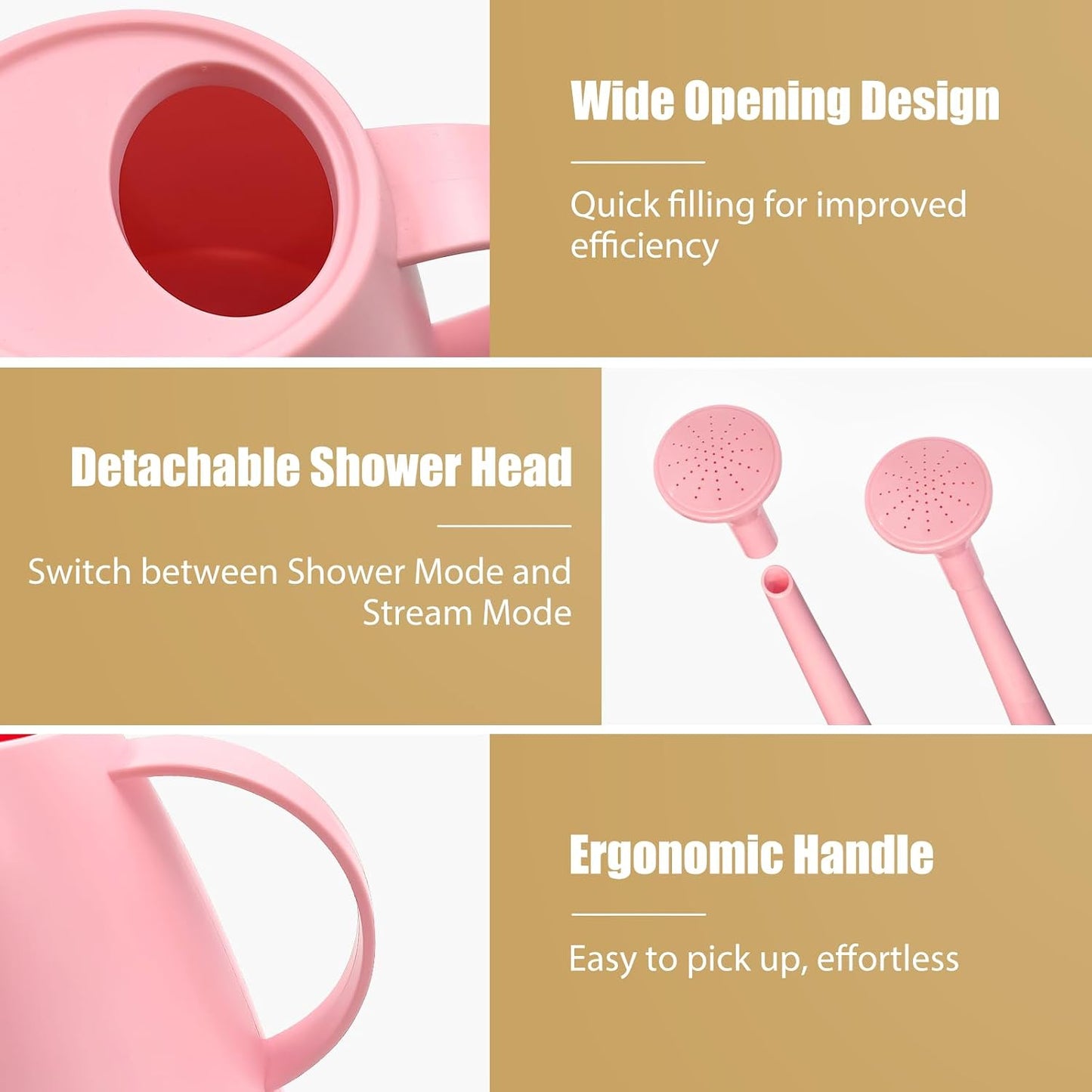 60 oz Watering Can, Small Watering Can for Indoor Plants with Long Spout