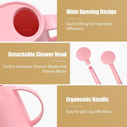 60 oz Watering Can, Small Watering Can for Indoor Plants with Long Spout