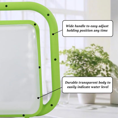 1.59 Gal Green Clear Plastic Foldable Watering Can