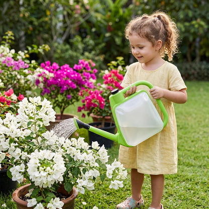 1.59 Gal Green Clear Plastic Foldable Watering Can