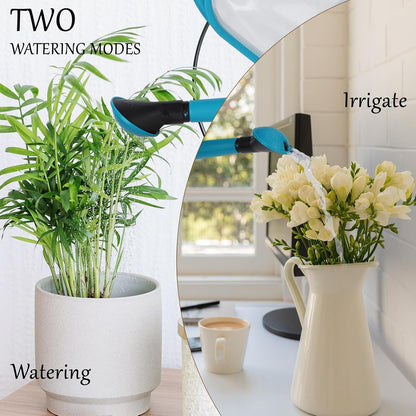 1.59 Gal Green Clear Plastic Foldable Watering Can