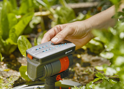AquaZoom Compact Rectangular oscillating Sprinkler: Sprinkler for Watering Areas of 9–216 m², Range 3–18 m, Spread 3–12 m, Built-in Filter (18708-20)
