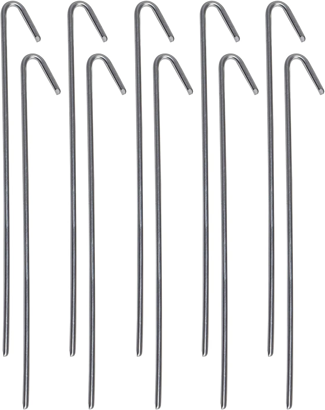 30 Pack Tent Stakes Metal Garden Edging Fence Hooks Pegs Christmas Decoration Stakes Made USA 9 inches Long