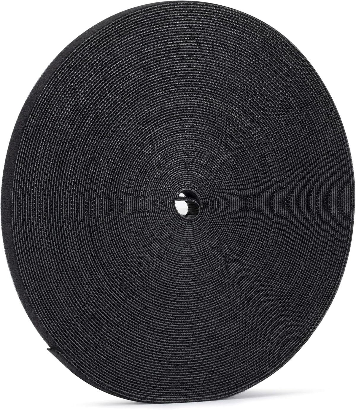 1/2 inch Reusable Fastening Tape Cable Ties Double-Sided Hook-and-Loop Cable Management Tape (Black 25 Yards)