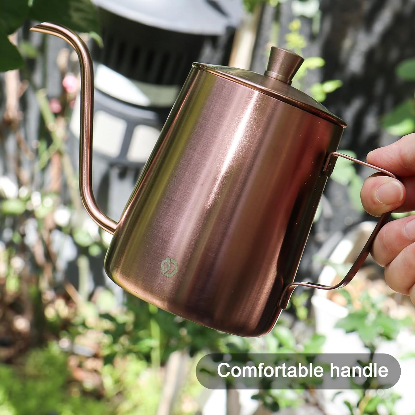 Watering Can for Indoor Plants Long Spout Metal Stainless Steel 21 oz Small Watering Can with 14 oz Glass Plant Mister Spray Bottle for Plants Bonsai