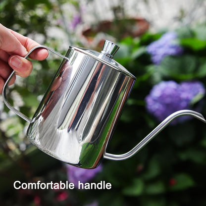 Watering Can for Indoor Plants Long Spout Metal Stainless Steel 21 oz Small Watering Can with 14 oz Glass Plant Mister Spray Bottle for Plants Bonsai