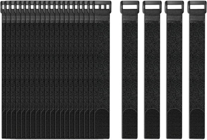 24 Pack Cable Straps Reusable Fastening Cinch Straps Wire Loop Ties 12 In