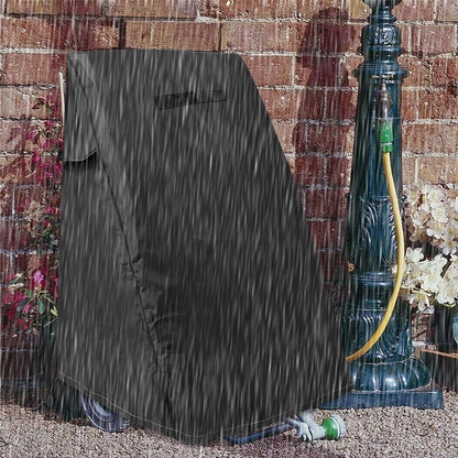 Garden Wall Mounted Retractable Hose Reel Cover, 450D Oxford Polyester Coated Tarp, 100% Waterproof Sunscreen Hose Reel Cover, for:Giraffe tools,Ayleid,Gardena and More.grey,24"L x18"Wx24H"