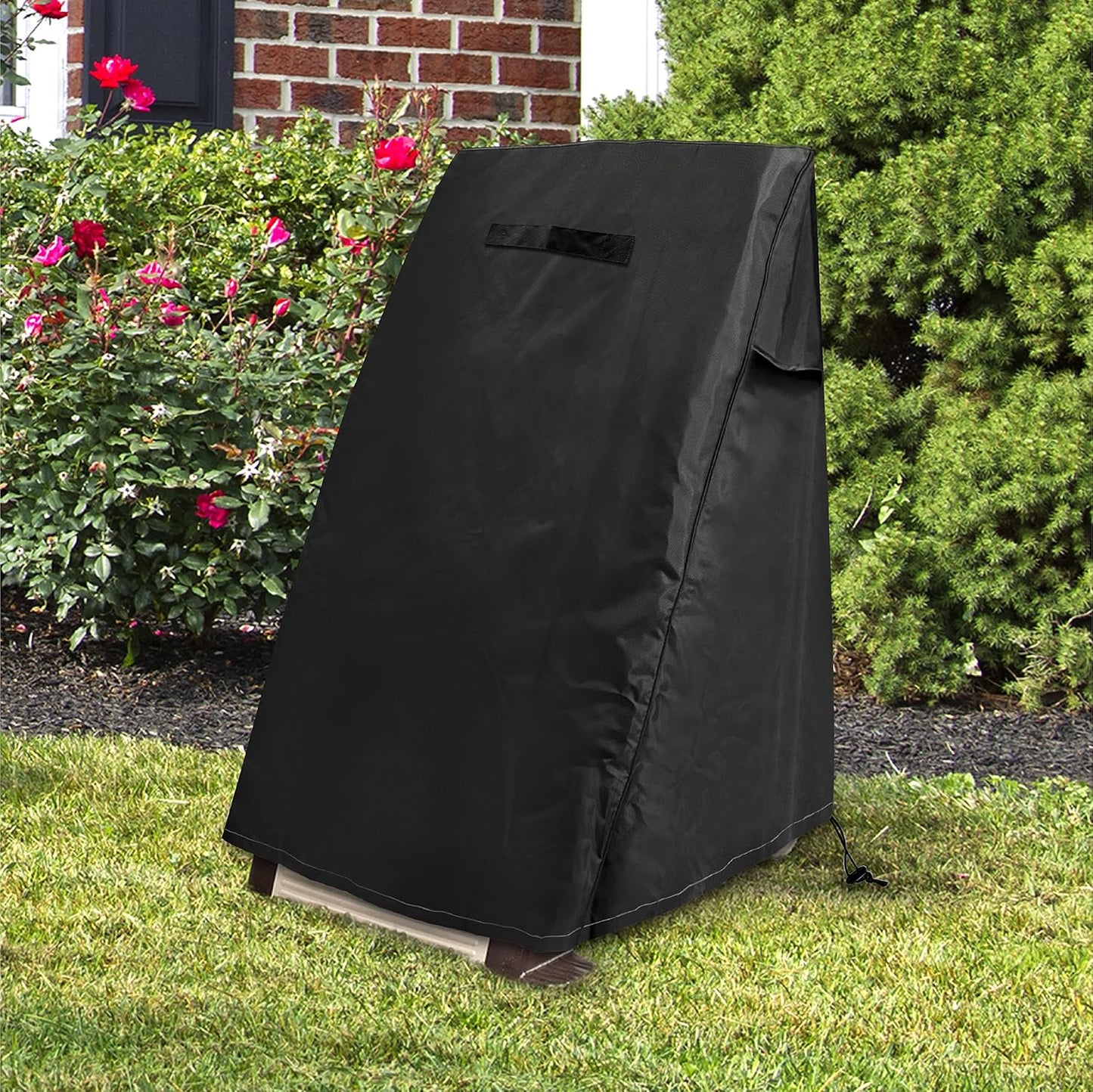 Garden Wall Mounted Retractable Hose Reel Cover, 450D Oxford Polyester Coated Tarp, 100% Waterproof Sunscreen Hose Reel Cover, for:Giraffe tools,Ayleid,Gardena and More.grey,24"L x18"Wx24H"