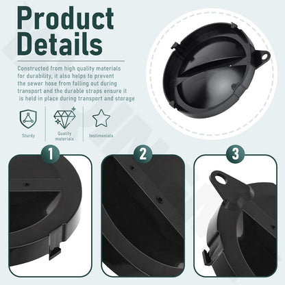 A040338BK Cap/Strap for Hose Carriers/Sewer Hose Storage Carrier Cap