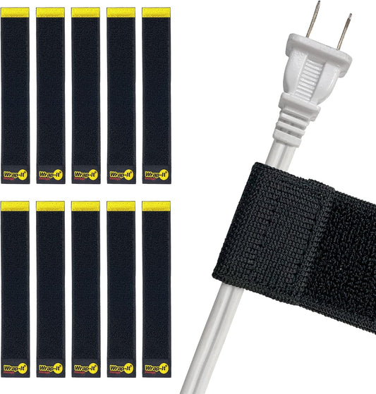 Selfie Straps , 9-inch (10-Pack), Black