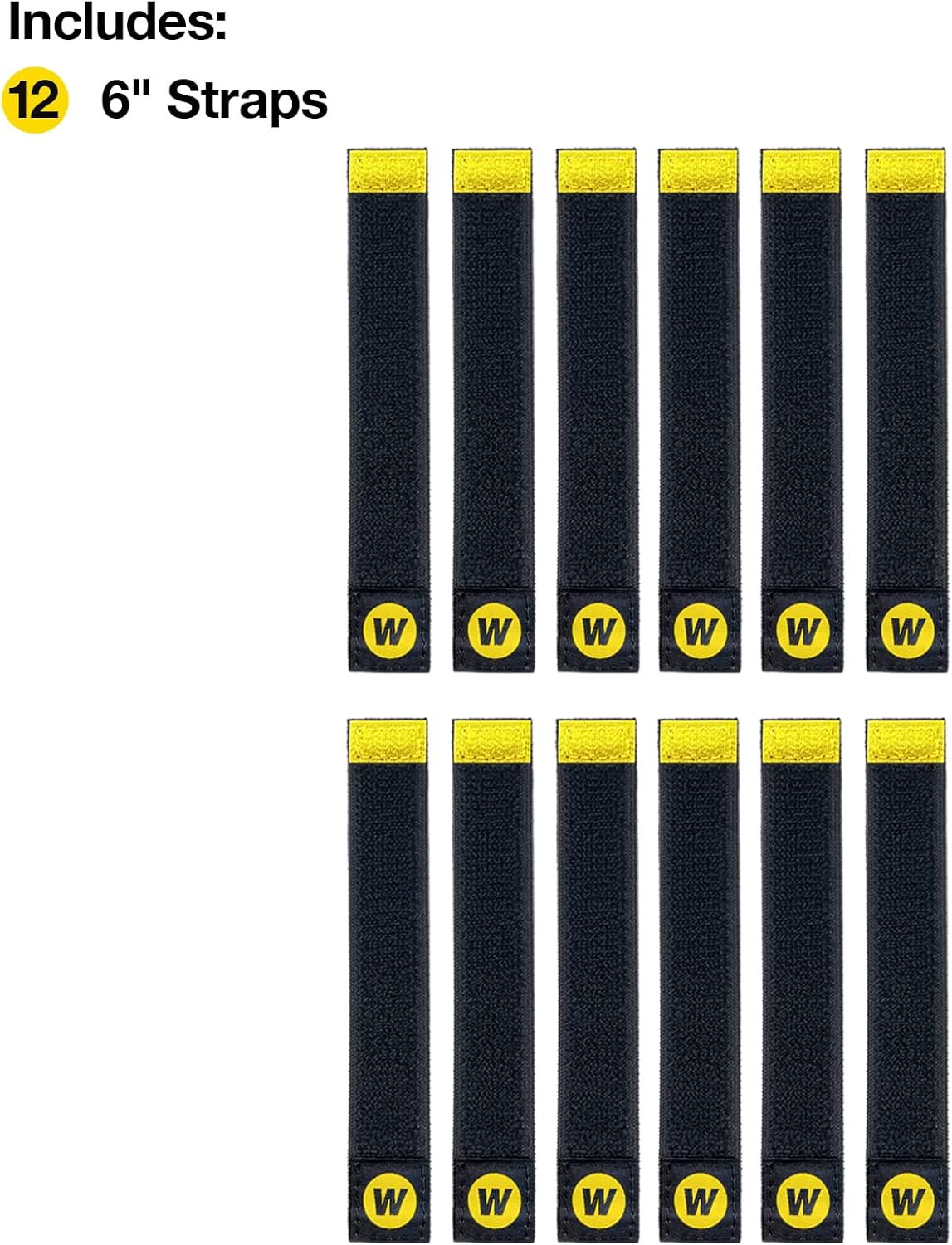 Selfie Straps , 9-inch (10-Pack), Black