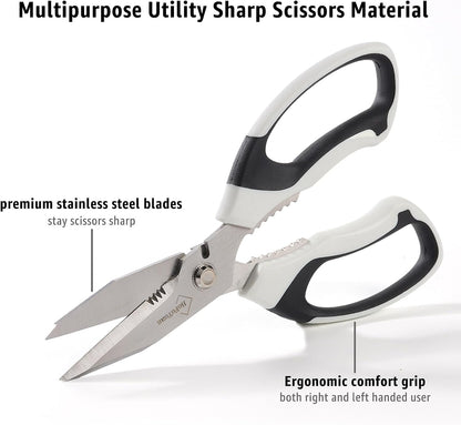 Utility Scissors All Purpose heavy duty 8-Inch Yellow