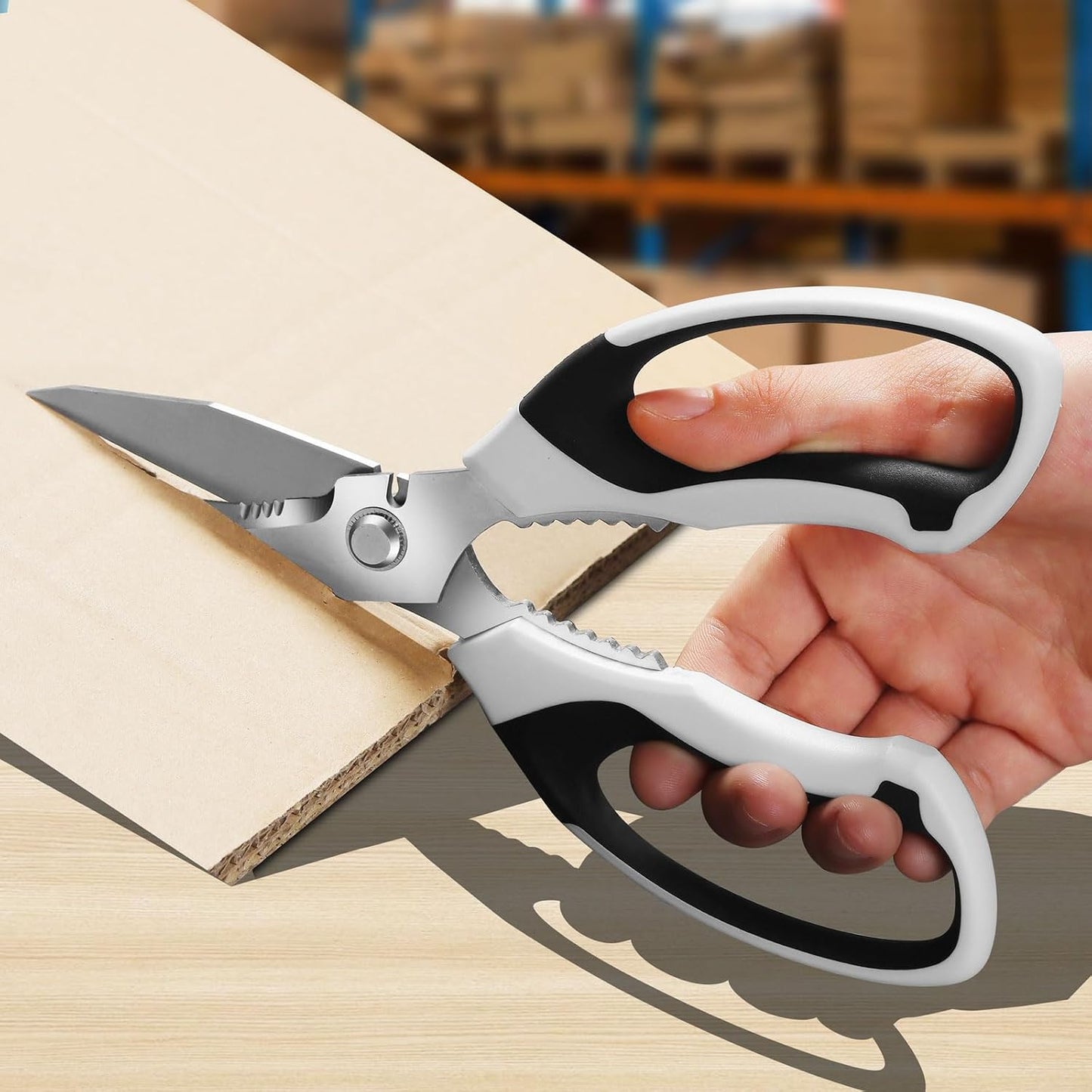Utility Scissors All Purpose heavy duty 8-Inch Yellow
