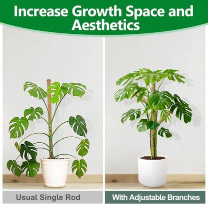 3 Pack Moss Pole, 50 Inch Monstera Plant Support, Tall Moss Poles for Climbing Plants Indoor DIY, Coco Coir Plant Pole Moss Plant Stick Support Stake Kit for Potted Plants, Pothos, Philodendron