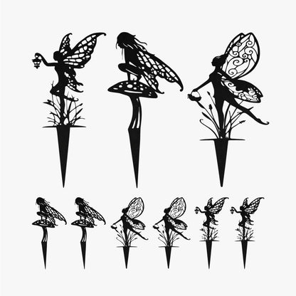 Decorative Garden Stakes, Fairy Garden Statues for Home and Garden (3)