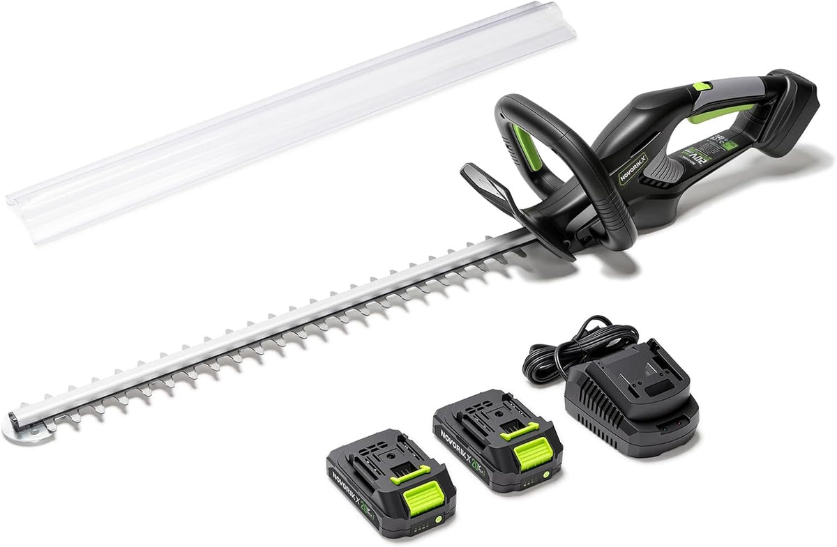 Pole Hedge Trimmer Cordless 20V with Battery Powered 20-Inch Electric Hedge Trimmers 15-FT Reach with Extension Pole Multiple Angles for Shrubs Pruning Bush Trimmer