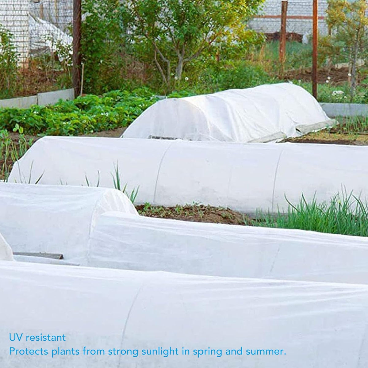 Plant Anti Freeze Cover, Plant Covers, UV Resistant Breathable Plant Frost Blanket Floating Blankets Fabric Plants for Cold Winter Reusable Floating Row Cover