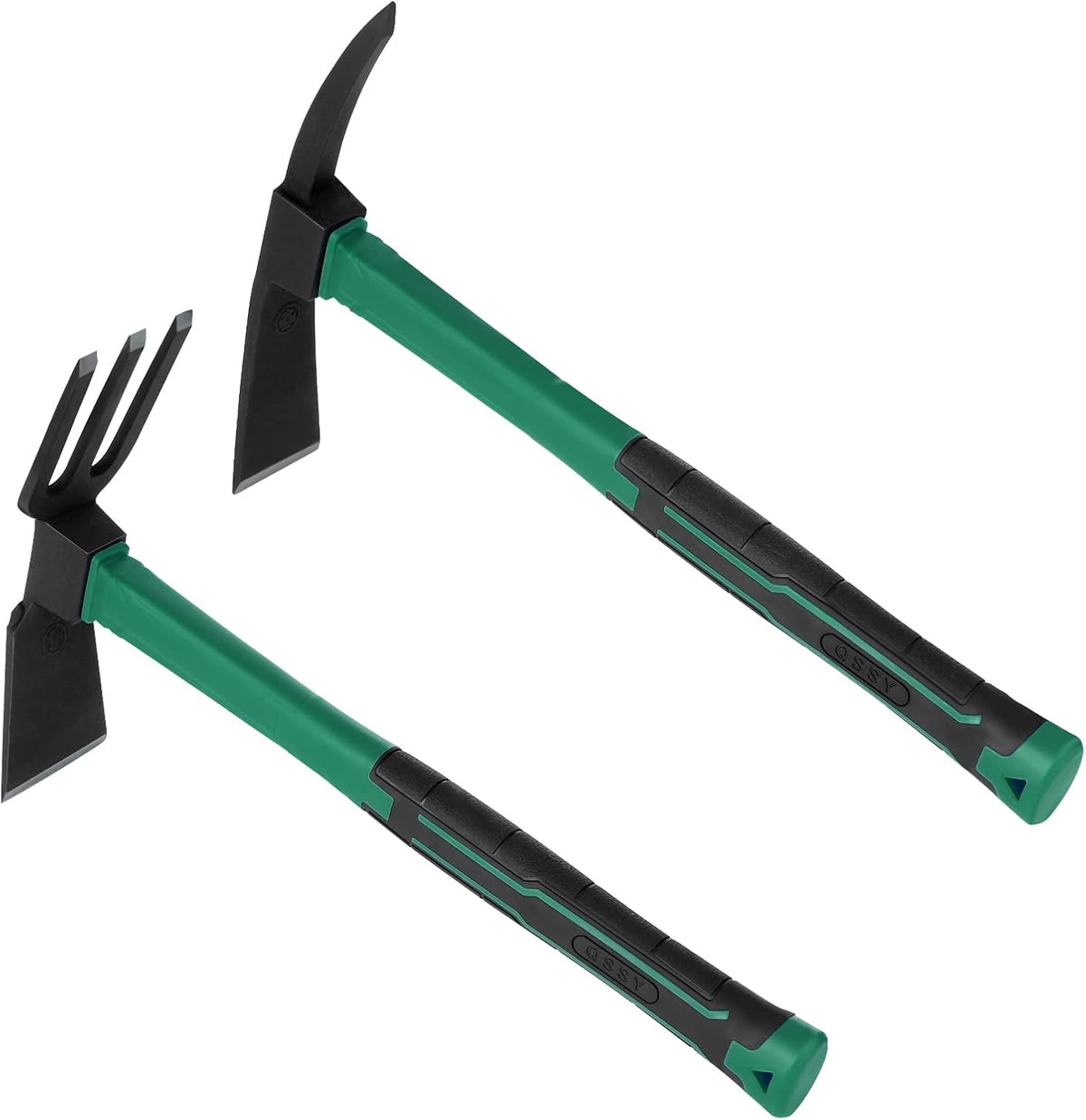 2pcs Garden Tools Comfortable Handle Hoes for Garden Work Carbon Steel Outdoor Tools