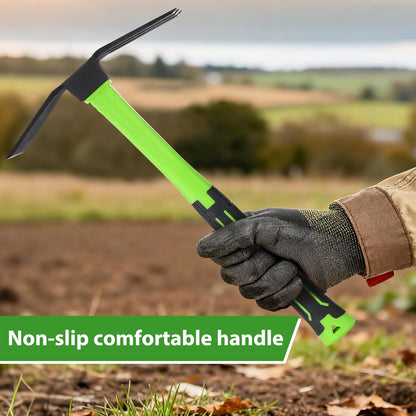 2pcs Garden Tools Comfortable Handle Hoes for Garden Work Carbon Steel Outdoor Tools