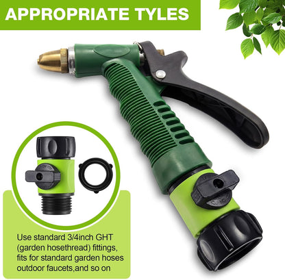 6 Pcs Garden Hose Shut off Valve, 3/4 Inch Plastic Valve,Green