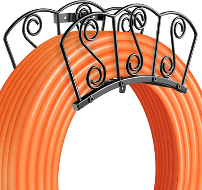 Garden Hose Holder, Heavy Duty Water Hose Holders, Sturdy Metal Hose Stand, Hose Organizer, Water Hose Hanger Rack, Hose Reel Storage Stake hold 150Ft Water Hoses, for Patio, Lawn, Garden