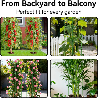 4 Pack 72" Tall Tomato Cages for Garden, Large Tomato Trellis