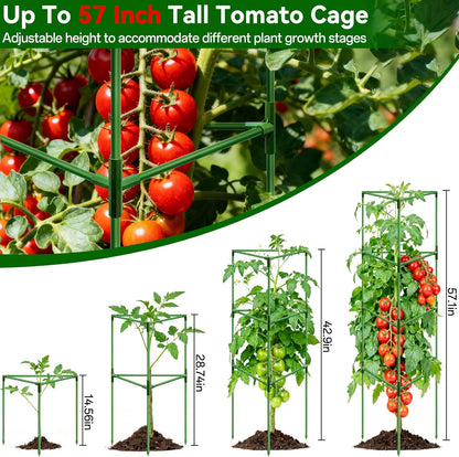 4 Pack 72" Tall Tomato Cages for Garden, Large Tomato Trellis