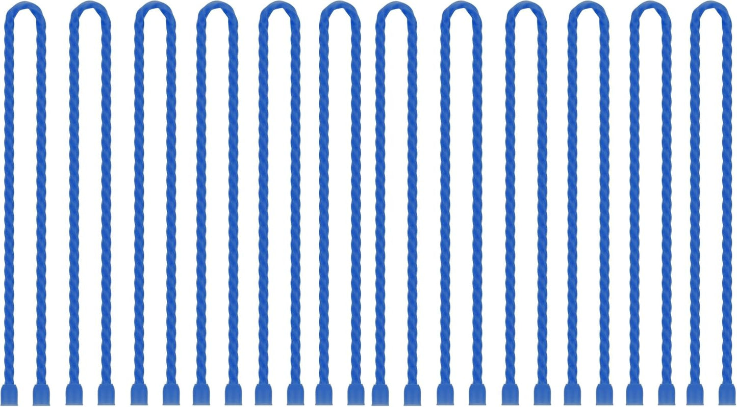 6 PCS 24-Inch Silicone Cable Ties Dia 5mm - Reusable Rubber Twist Ties Bendable Cable Ties for Bundling and Holding, All Purpose Steel-Core Cord Tie for Indoor and Outdoor (White)