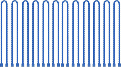 6 PCS 24-Inch Silicone Cable Ties Dia 5mm - Reusable Rubber Twist Ties Bendable Cable Ties for Bundling and Holding, All Purpose Steel-Core Cord Tie for Indoor and Outdoor (White)