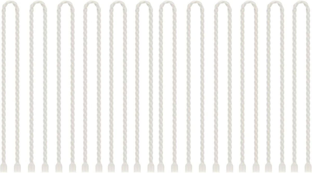 6 PCS 24-Inch Silicone Cable Ties Dia 5mm - Reusable Rubber Twist Ties Bendable Cable Ties for Bundling and Holding, All Purpose Steel-Core Cord Tie for Indoor and Outdoor (White)