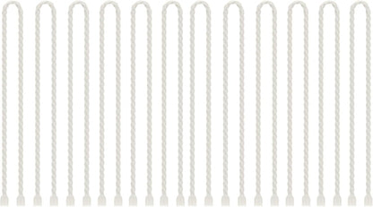 6 PCS 24-Inch Silicone Cable Ties Dia 5mm - Reusable Rubber Twist Ties Bendable Cable Ties for Bundling and Holding, All Purpose Steel-Core Cord Tie for Indoor and Outdoor (White)