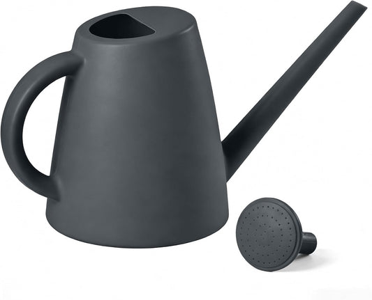 Indoor and Outdoor Watering Can - Long Spout -1/2 Gallon (64oz) - Black