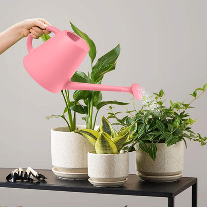 Indoor and Outdoor Watering Can - Long Spout -1/2 Gallon (64oz) - Black
