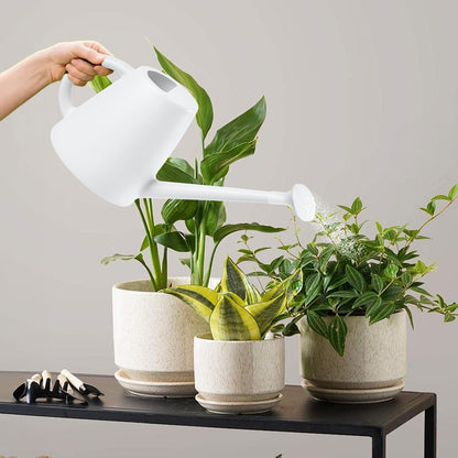 Indoor and Outdoor Watering Can - Long Spout -1/2 Gallon (64oz) - Black